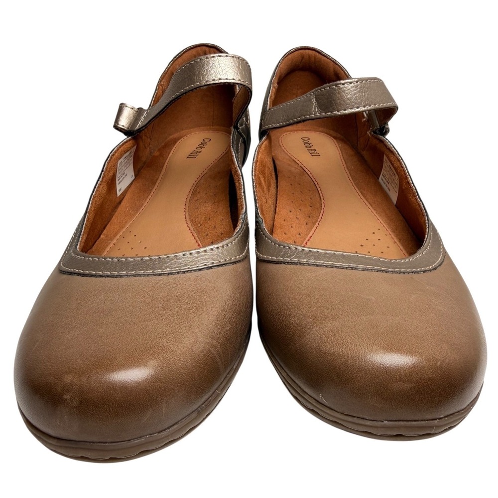 Cobb Hill Laurel Leather Mary Jane Pumps Taupe Bronze Comfort Shoes 8.5 - Picture 8 of 13